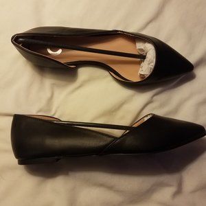 Brand New Black pointed Slip-on Flats